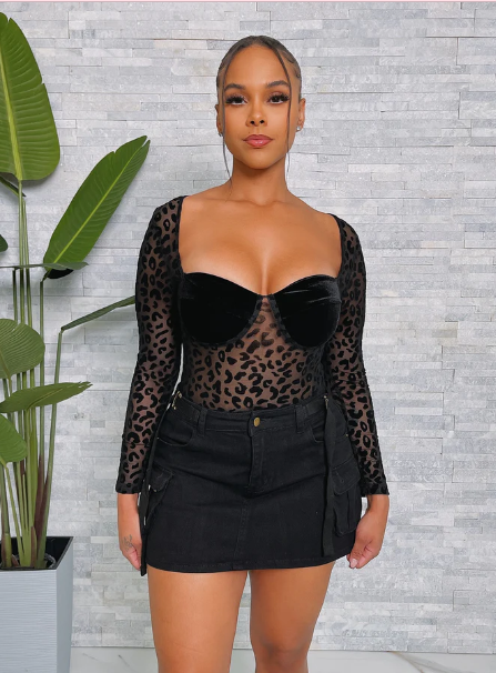 Mini Strap Detail Skirt