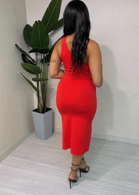 One Sho Bottom Slit Dress