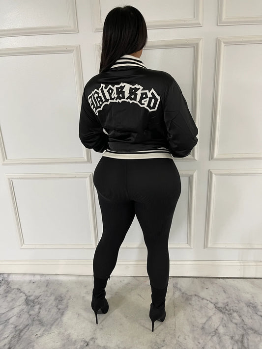 Satin Varsity Jacket