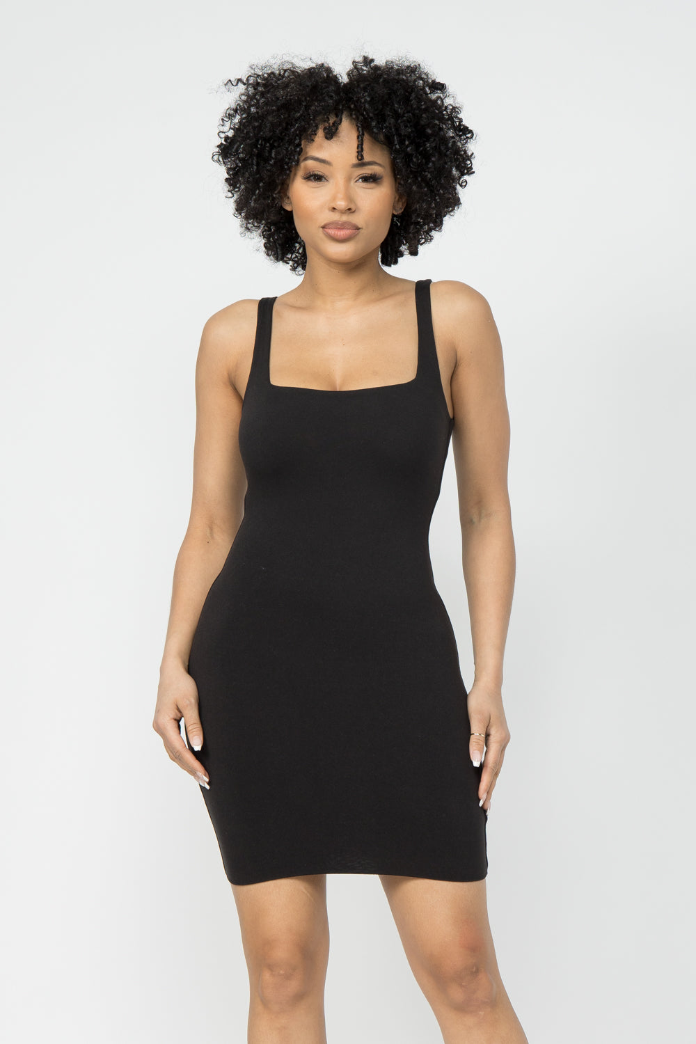 Brushed Muscle Strap Dress
