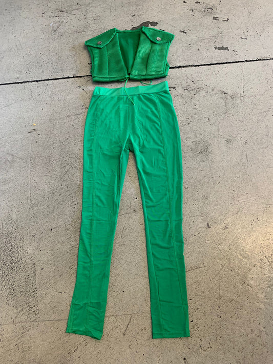 Top & Mesh Leggings Set