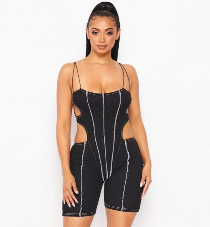 No Hands Cut Out Romper