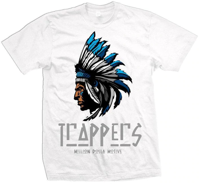 Trappers - Blue on White