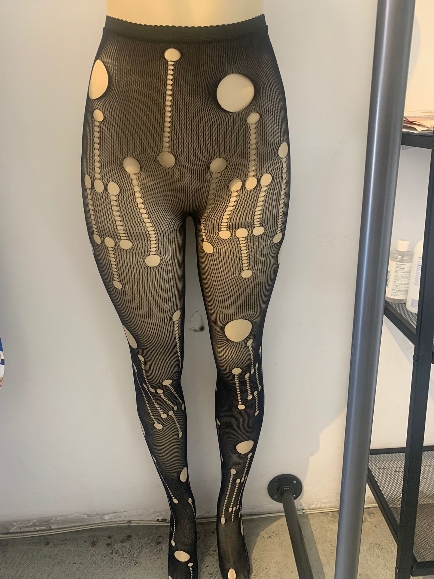 Cut Out Mesh Leggings