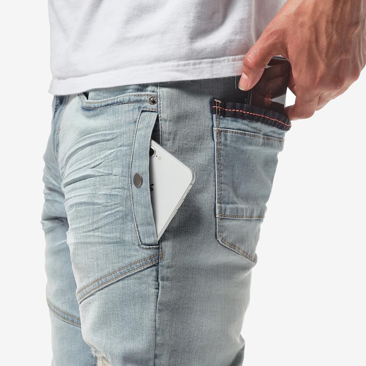 Copper Rivet Side Pocket Jeans