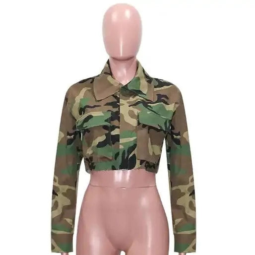 Camo Crop Jacket