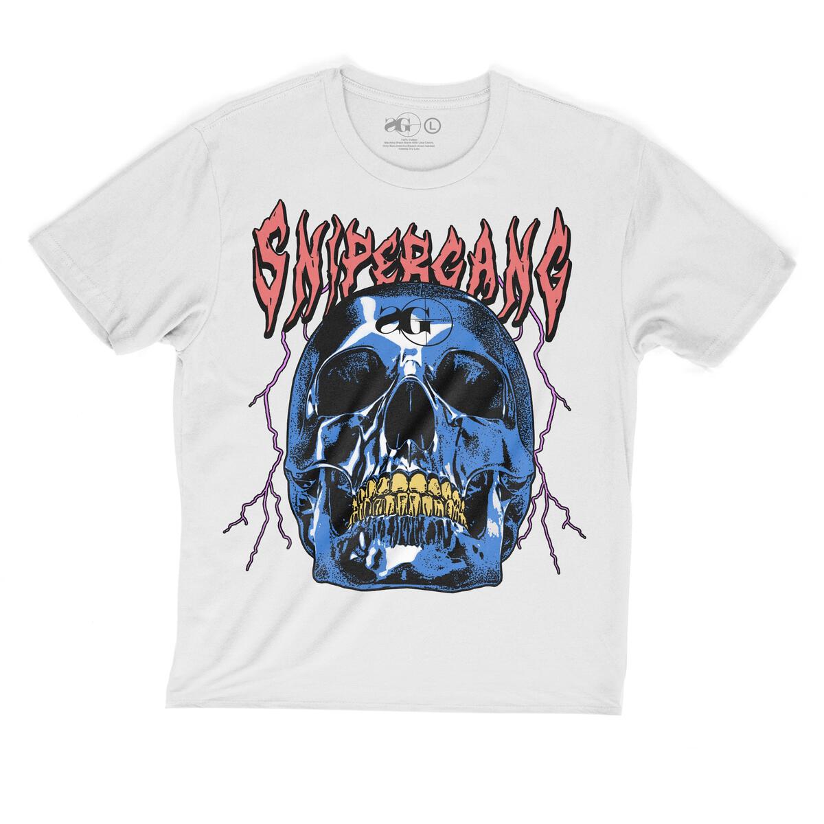 Blue Skull Tee (Premium Oversize)