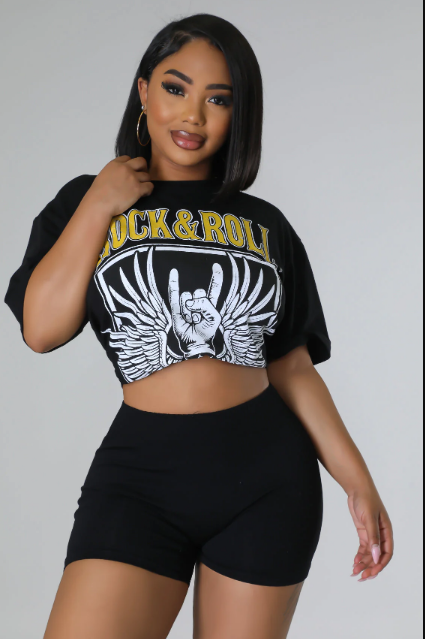 Graphic Over Sized Tee