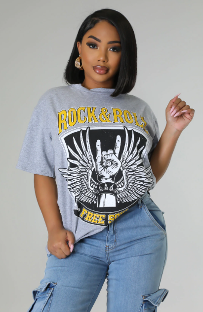 Graphic Over Sized Tee