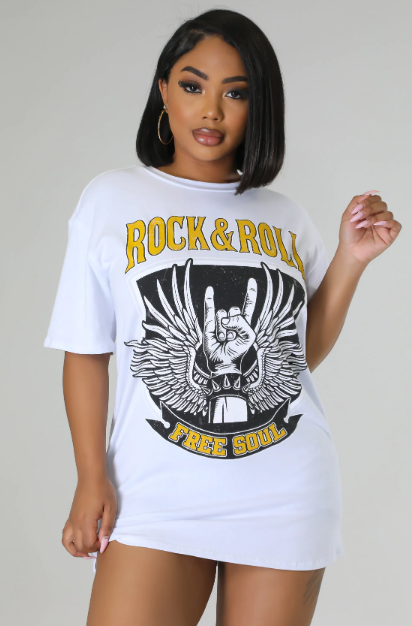 Graphic Over Sized Tee