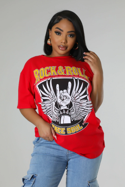 Graphic Over Sized Tee