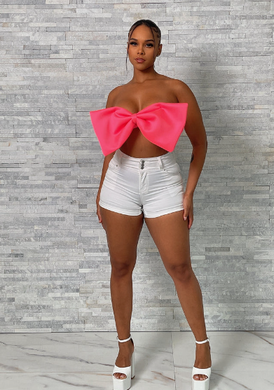 Wide Band Cuffed Shorts