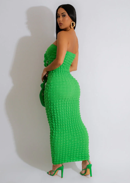 Waffle Tube Maxi Dress