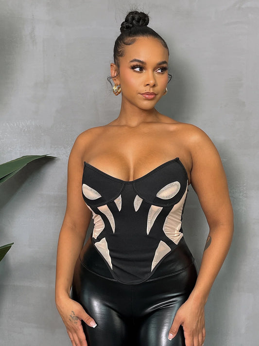 mesh bustier