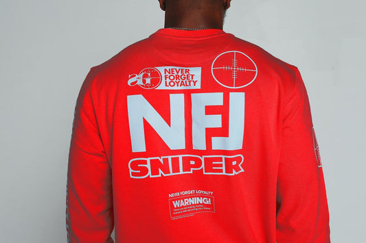 Sniper Red NFL Crewneck & Joggers