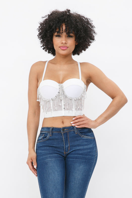 Knit Bustier Sparkle Like Diamonds