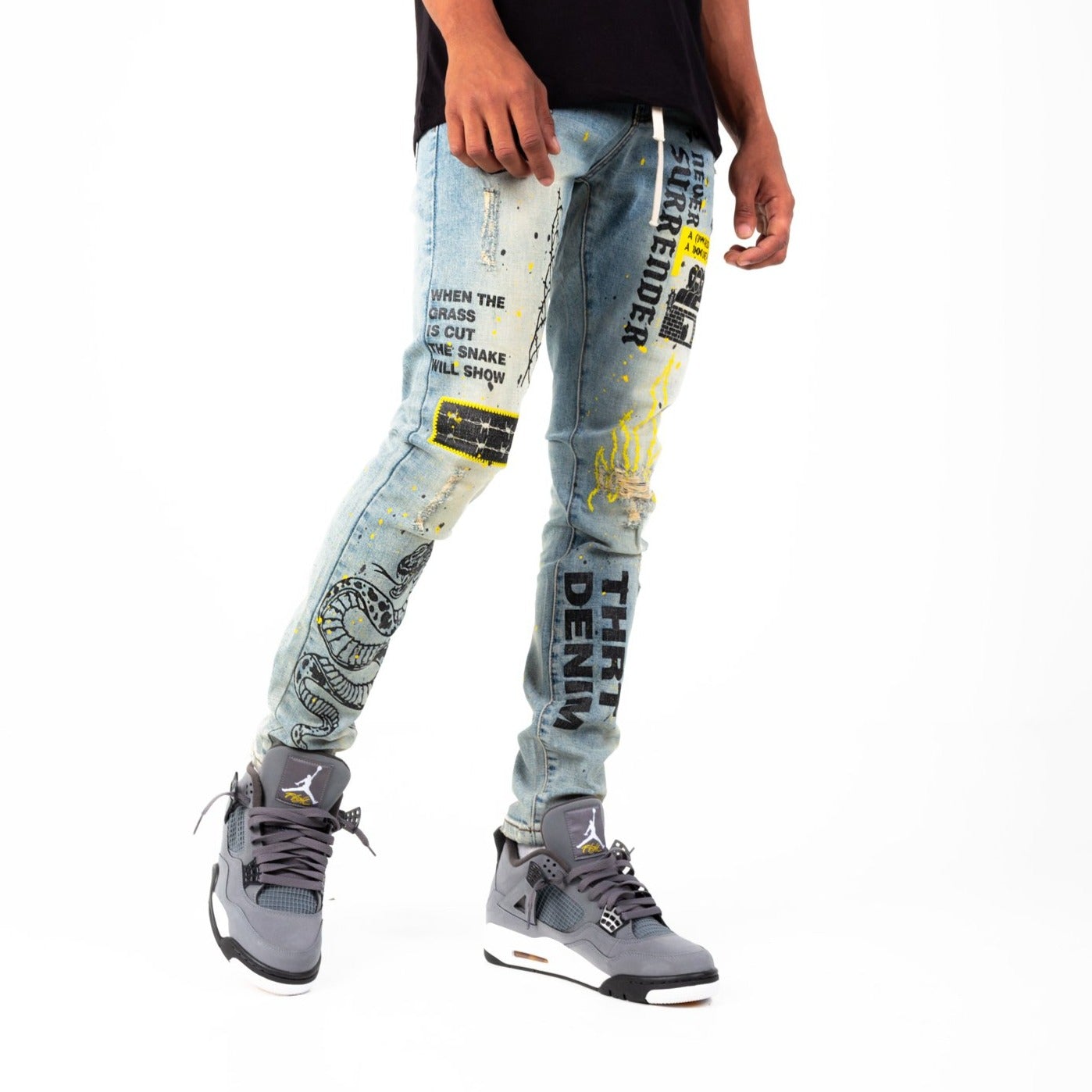 Barbed Denim Jeans