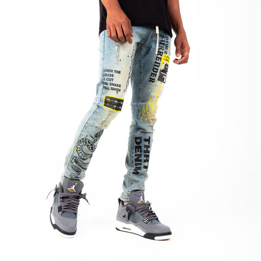 Barbed Denim Jeans