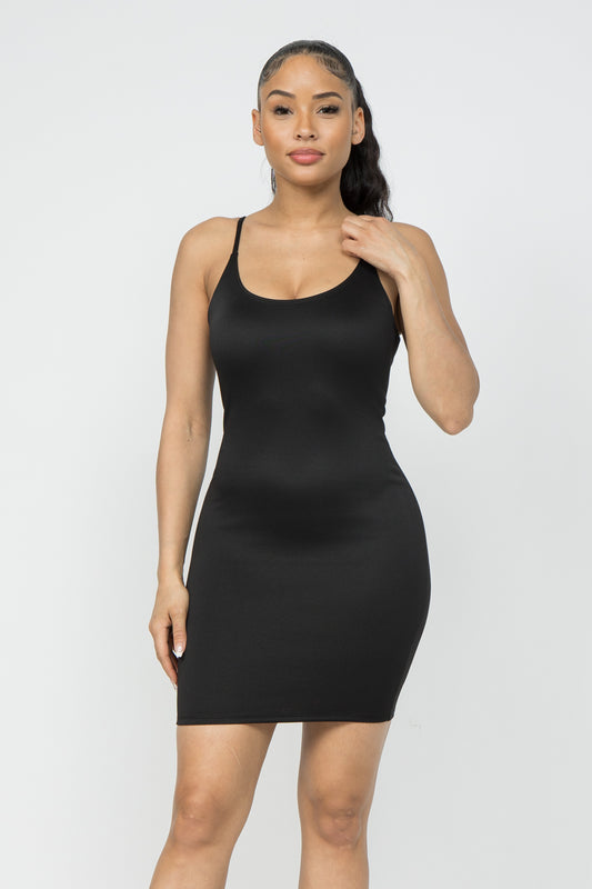 Solid Sleevless Dress