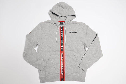Happy Pockets Zip-Up Fleece Hoodie