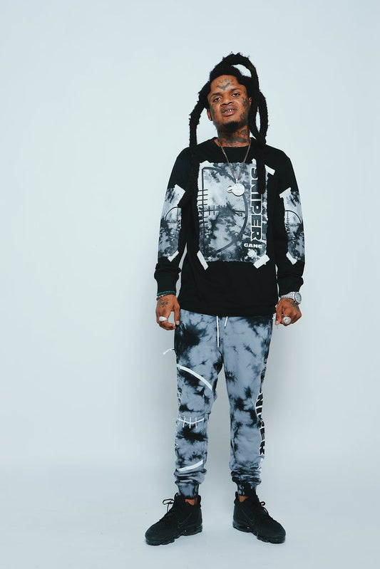 SG Tie Die LS Tee (Black)