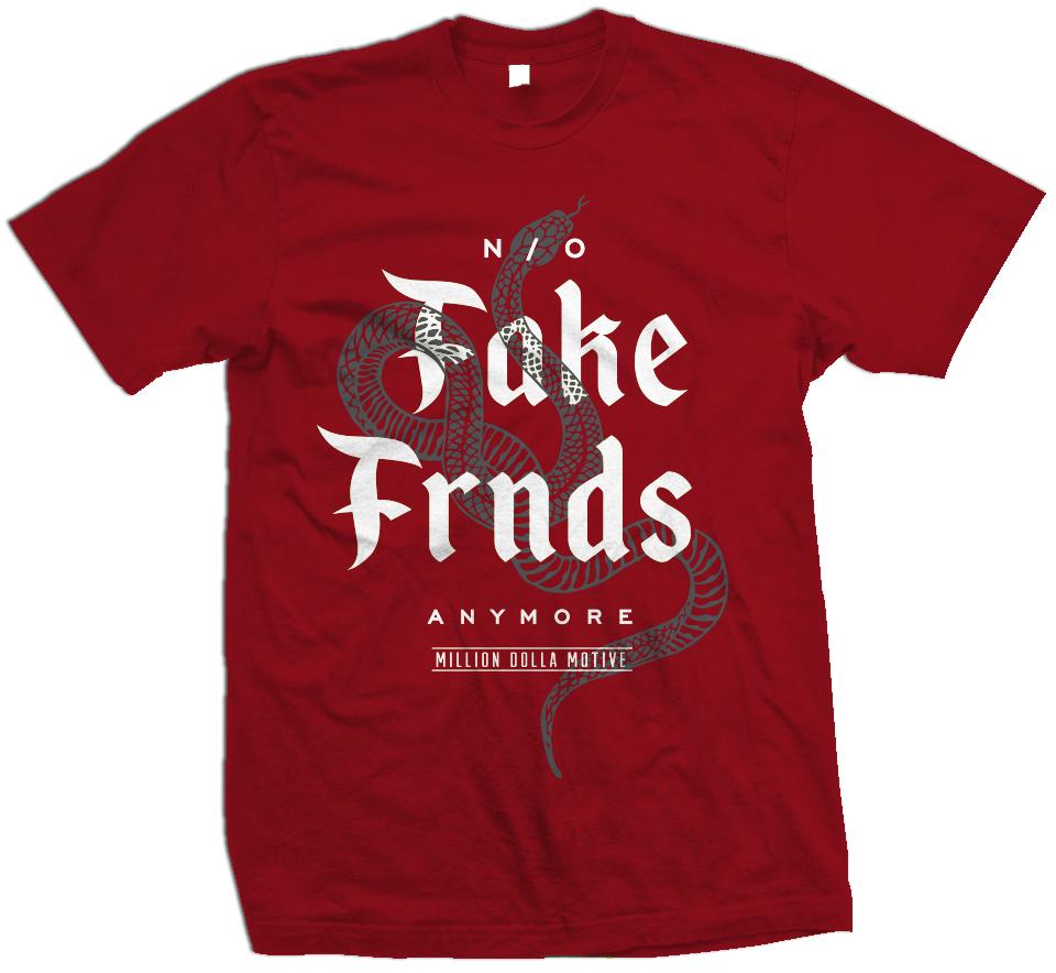 No Fake Friends Cardinal Red
