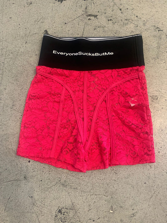 laced shorts