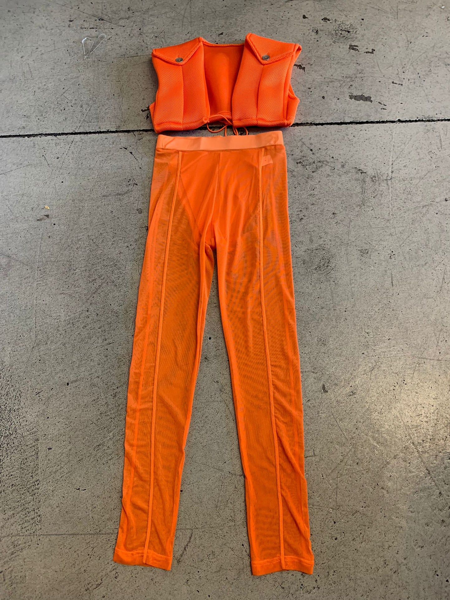 Top & Mesh Leggings Set