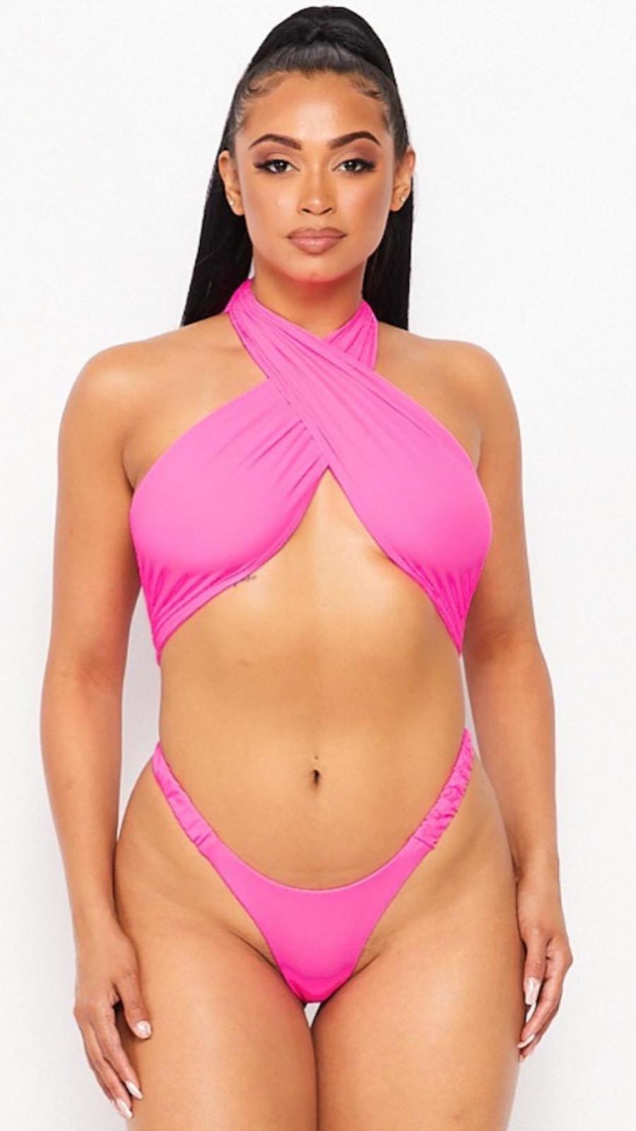 Criss Cross Halter Bikini