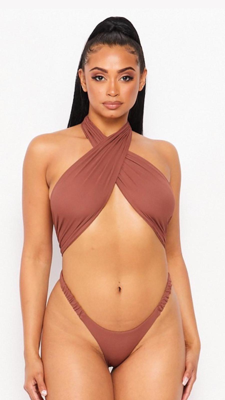 Criss Cross Halter Bikini
