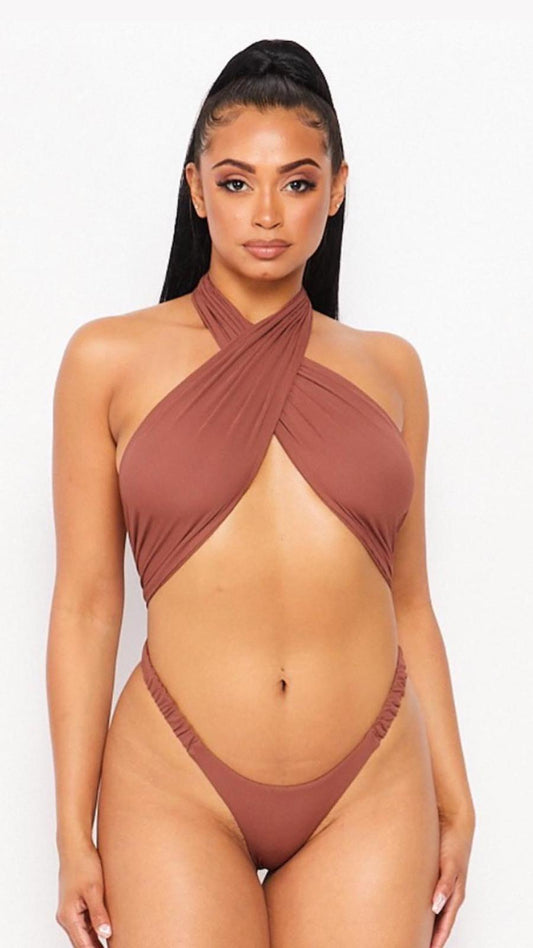 Criss Cross Halter Bikini