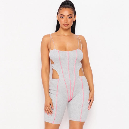 No Hands Cut Out Romper