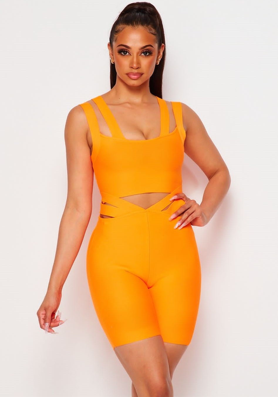 Strap Shorts & Top Set
