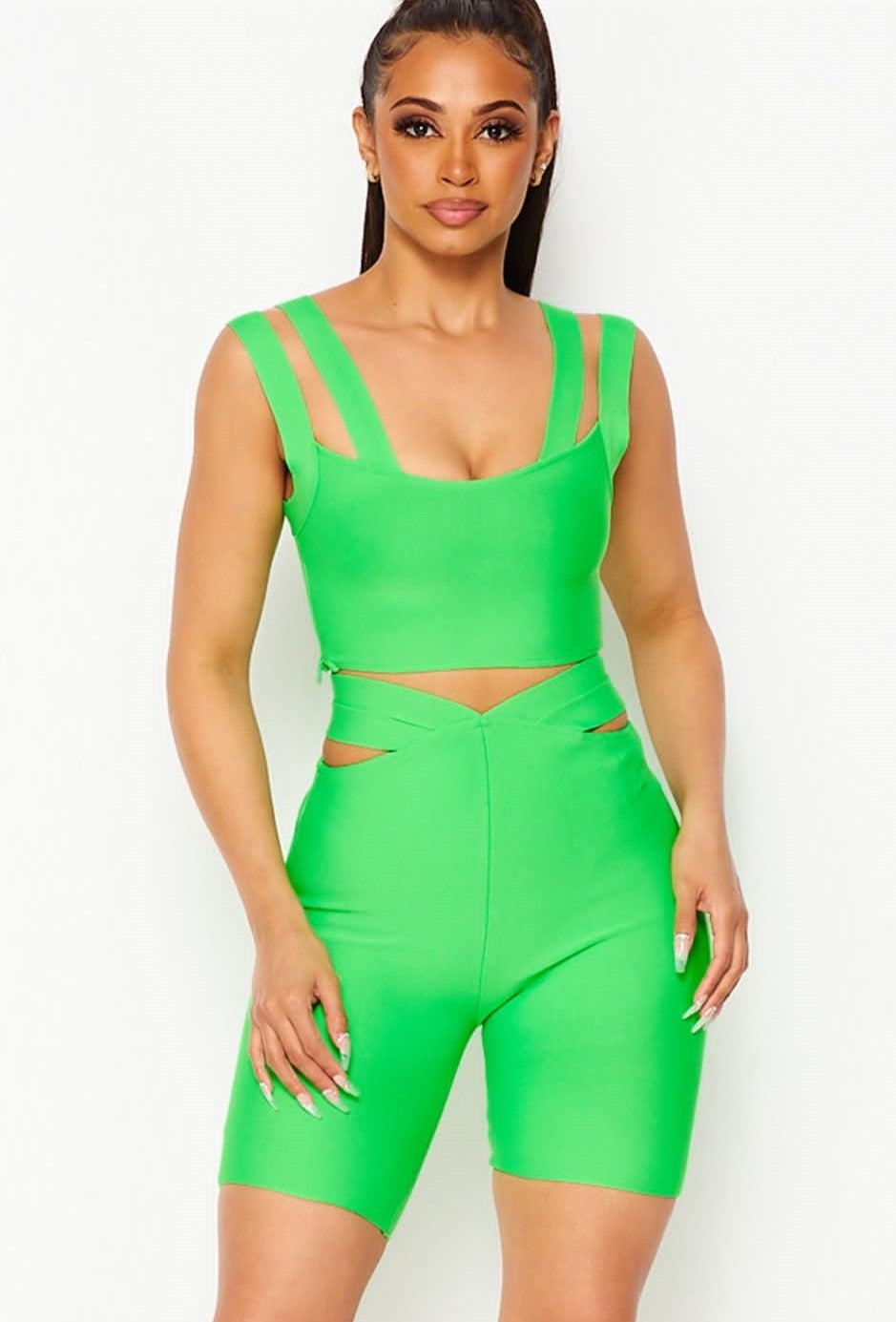 Strap Shorts & Top Set