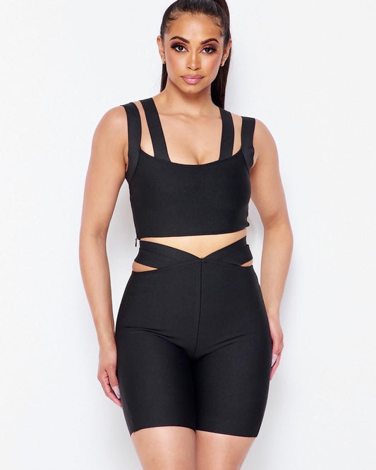 Strap Shorts & Top Set