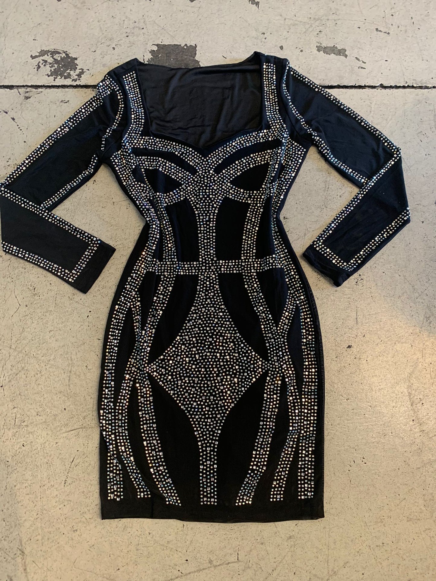 Long Sleeve Stone Dress