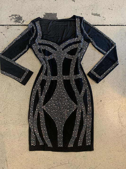 Long Sleeve Stone Dress