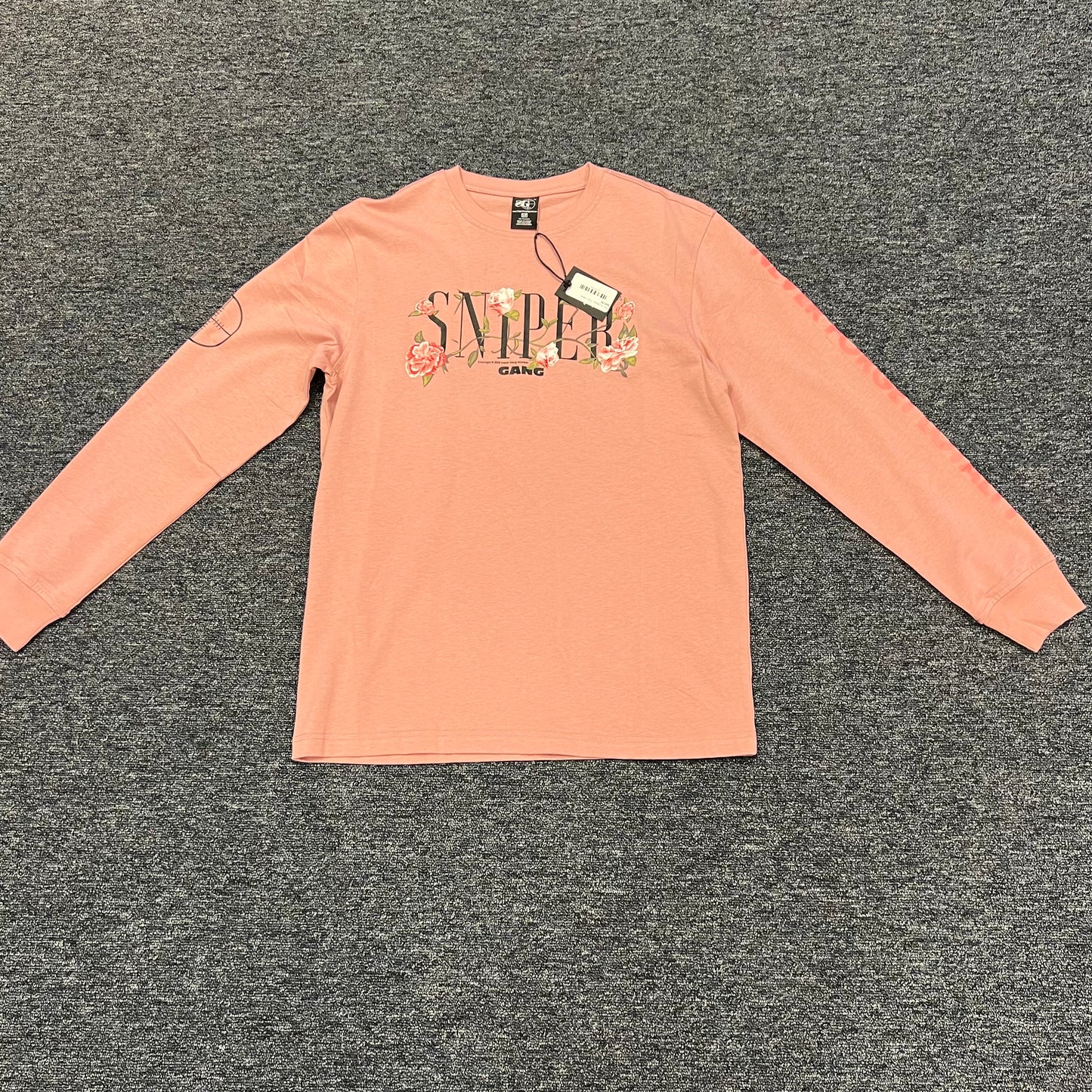 SNIPER GANG FLORAL PINK TEE