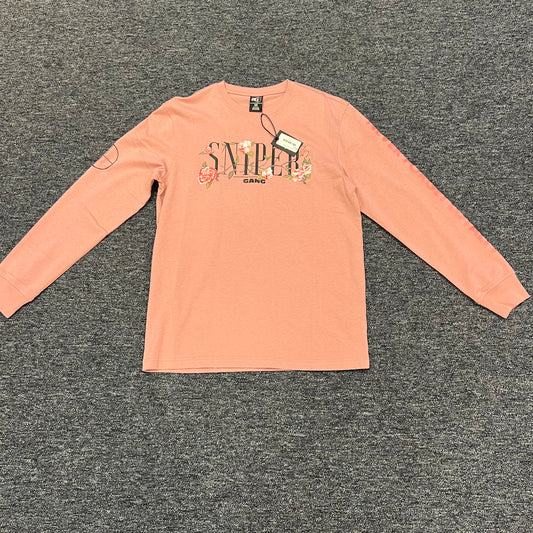 SNIPER GANG FLORAL PINK TEE