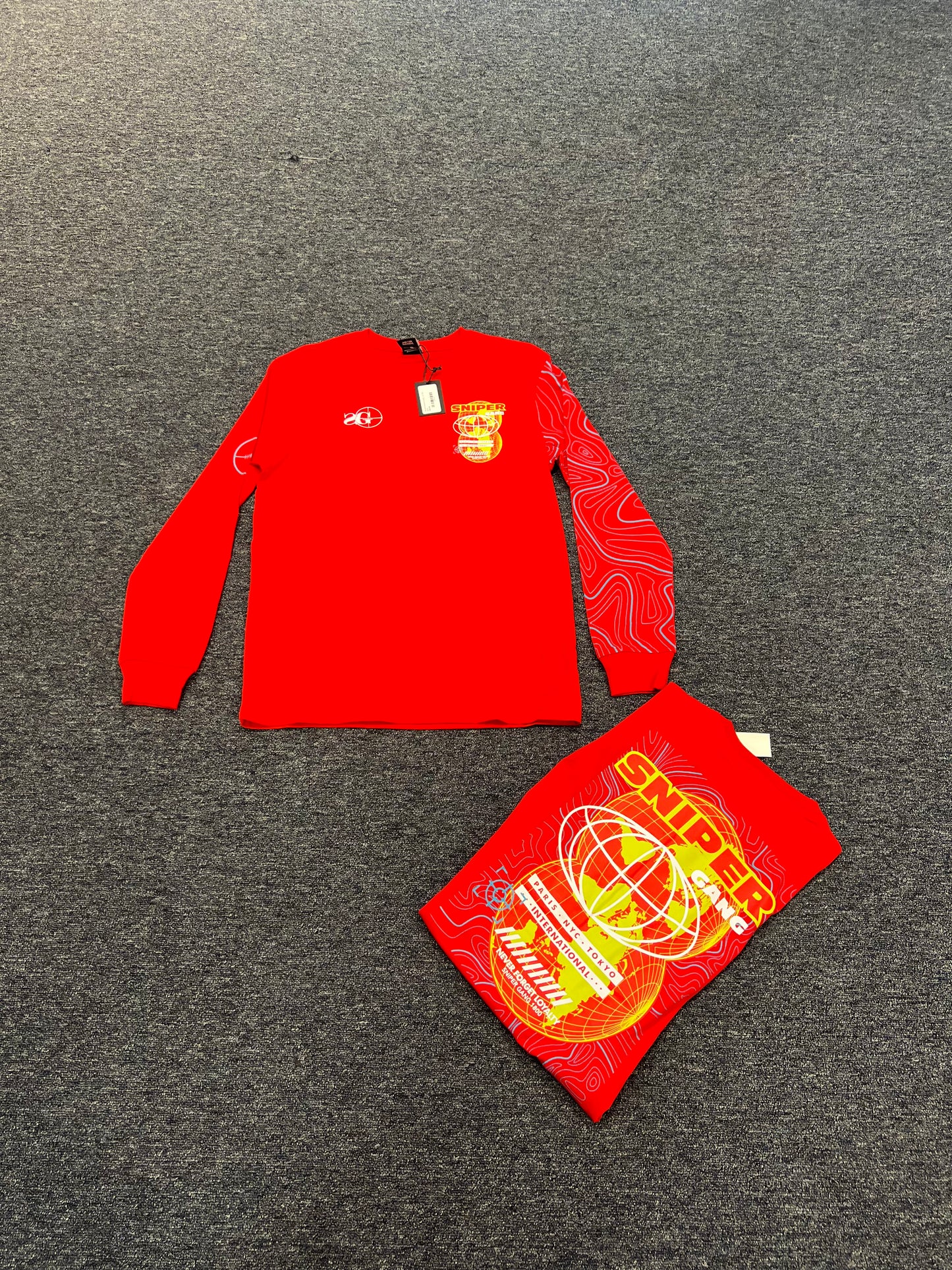 SNIPER GANG INTERNATIONAL RED TEE