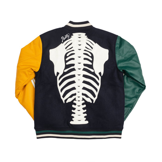 Smoke Out Skeleton Varsity Jacket