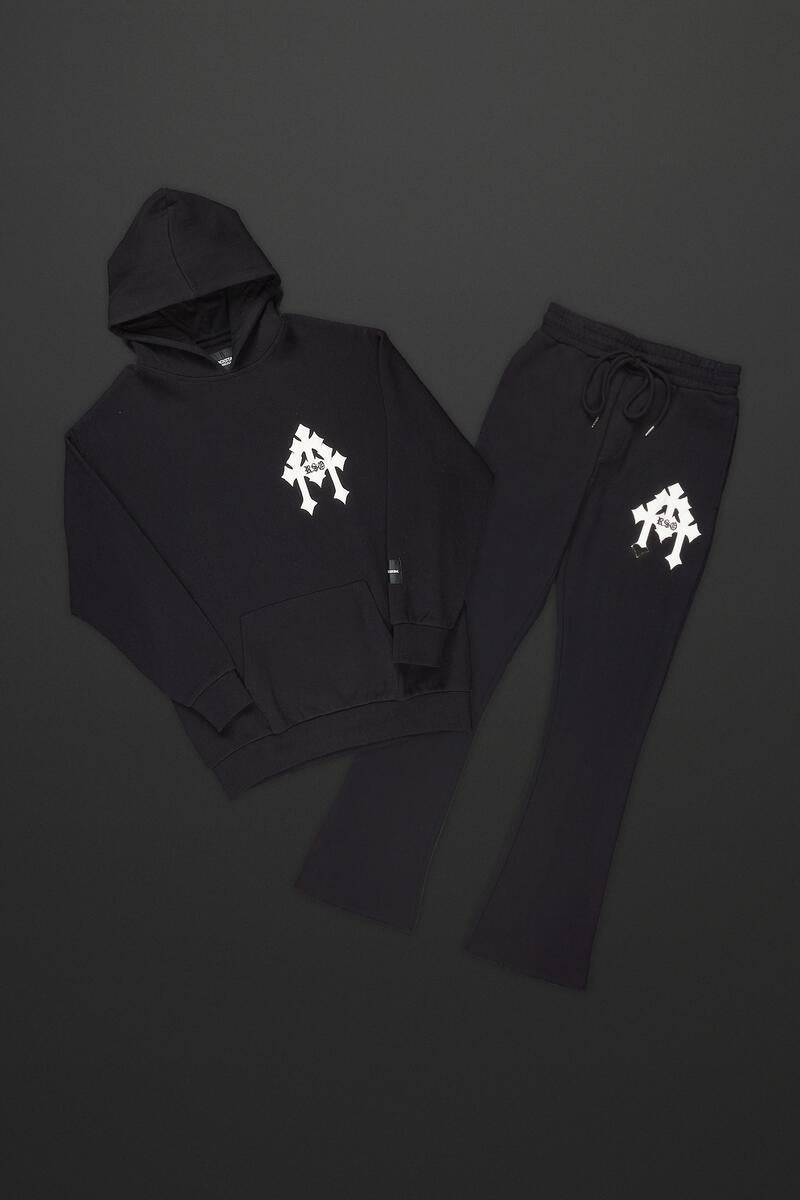 Craws Grey Relaxed Hoodie Track Set