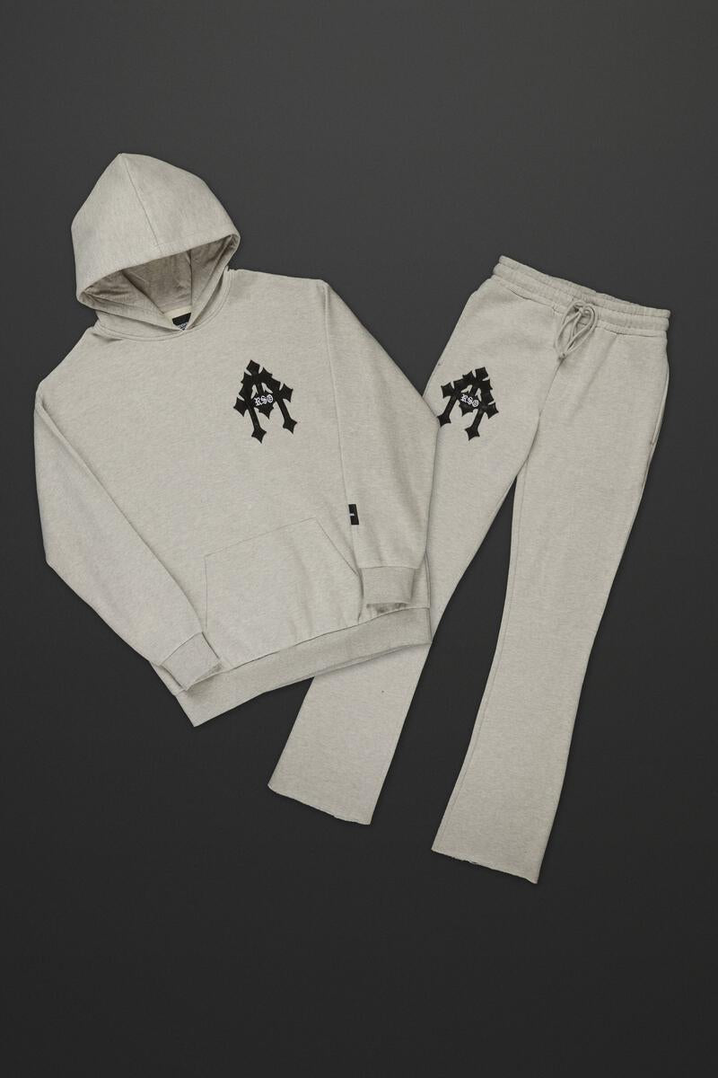 Craws Grey Relaxed Hoodie Track Set
