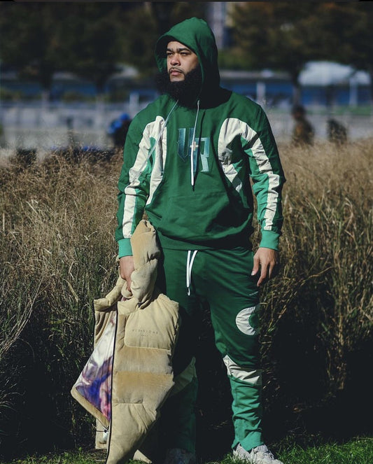 Oval Pannel Hoodie (Green)