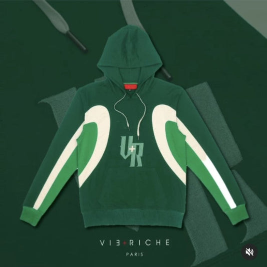 Oval Pannel Hoodie (Green)